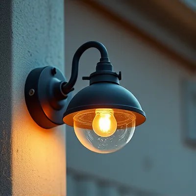 Wired wall mounted lights, single