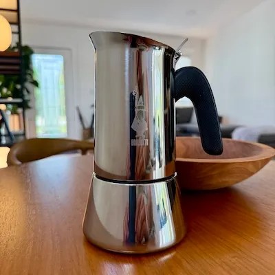 Bialetti Venus Coffee Maker on a table