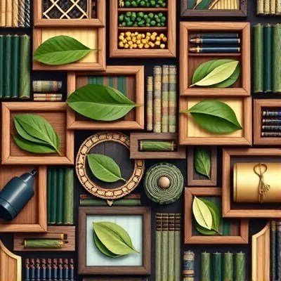 FGO Organic Green Tea, on table