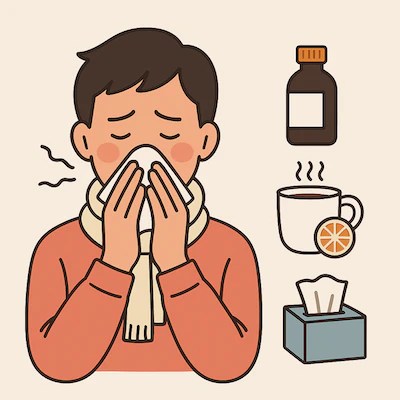 Essential Cold Remedies: What Actually Works Poster, a person sniffing