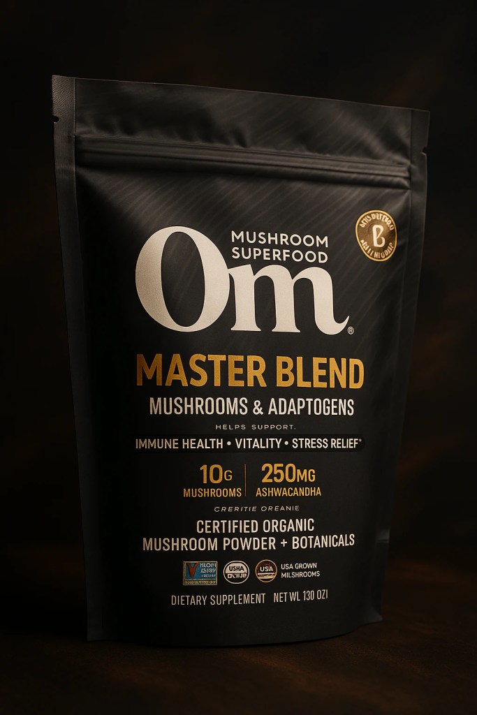 Om Mushroom Master Blend Poster