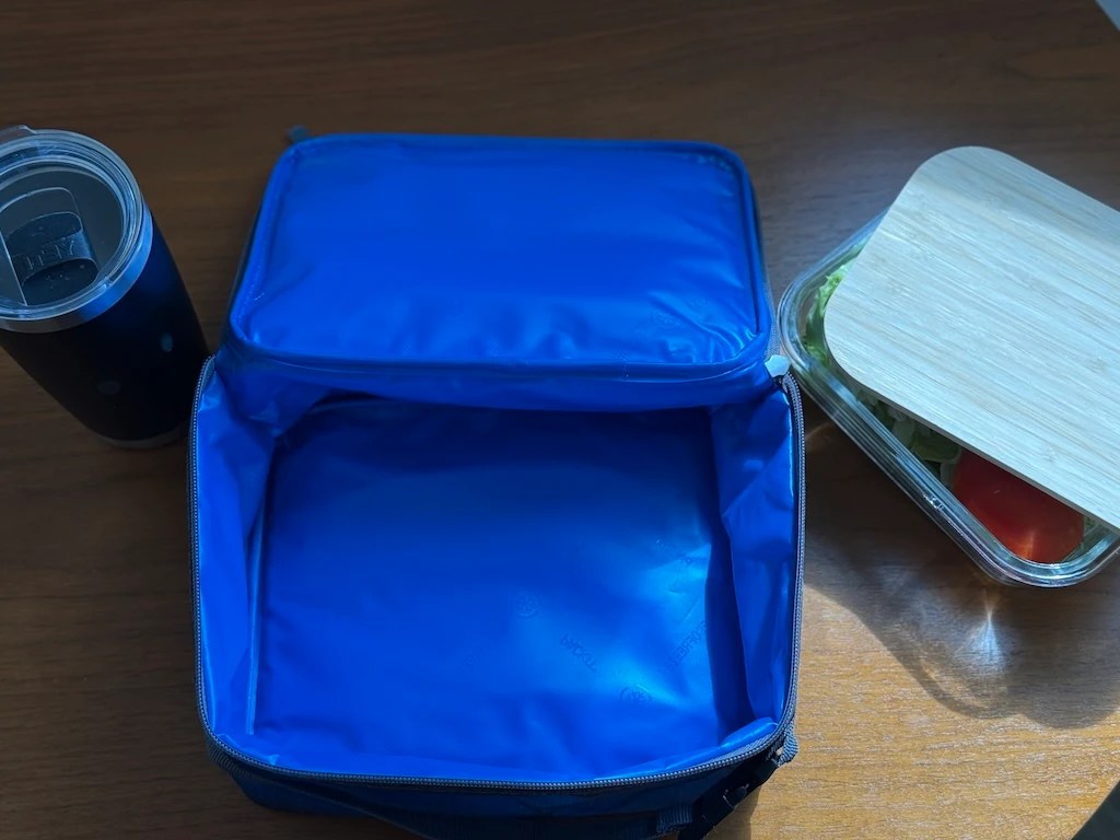 PackIt lunch box open, empty and seen from above